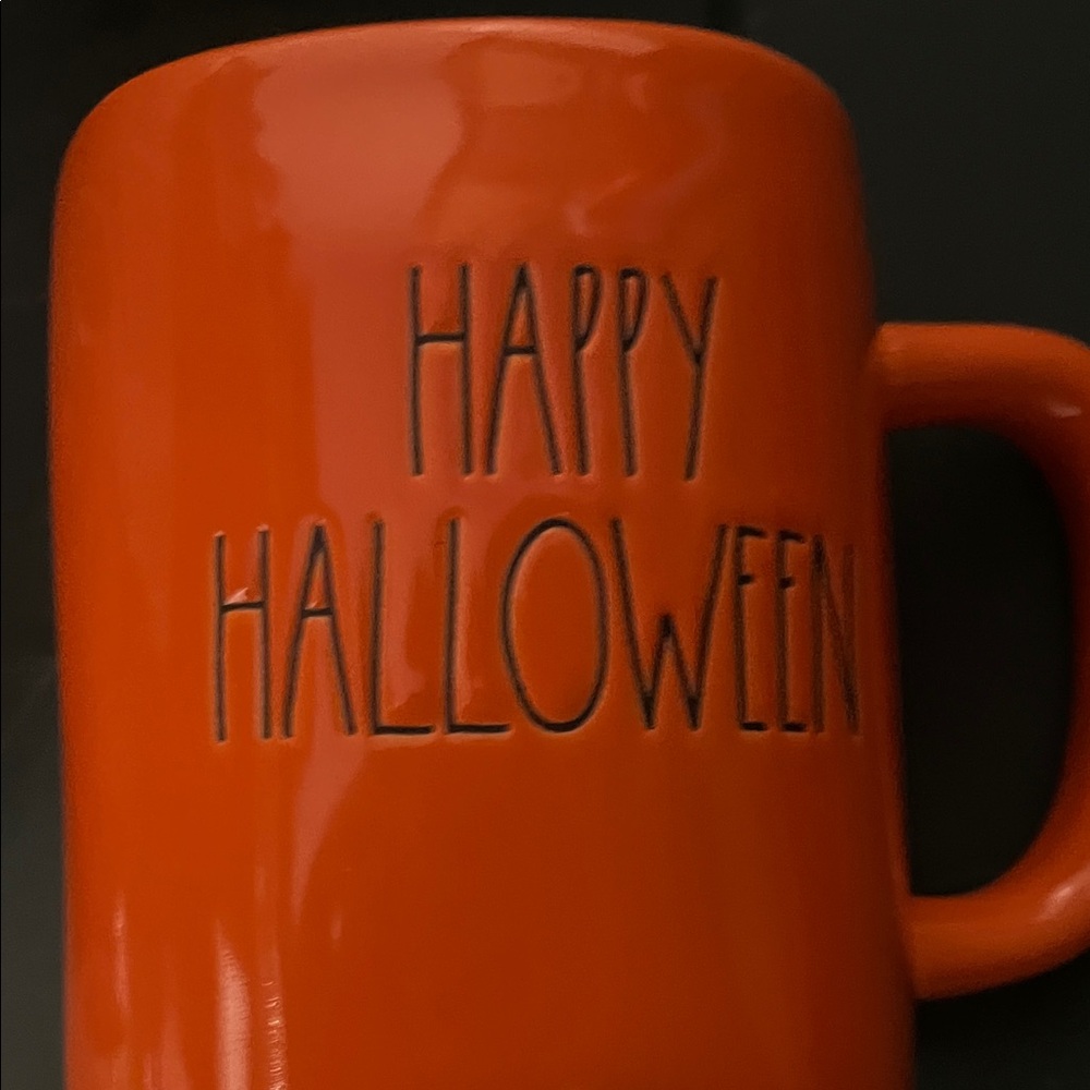 Rae Dunn Autumn and Halloween Mug Set - Red and Orange - Picture 3 of 5